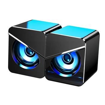 

HOT-3D Sound Effect Dual Speaker Computer o, Usb Wired Home Desktop Office Gaming Notebook Subwoofer Speaker