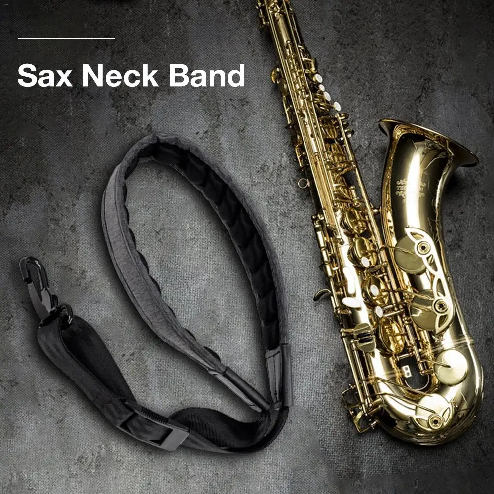 

New Saxophone Neck With Thick Decompression Hanging Neck With Tenor Soprano Drop E Drop B Saxophone Lanyard With Metal Hook