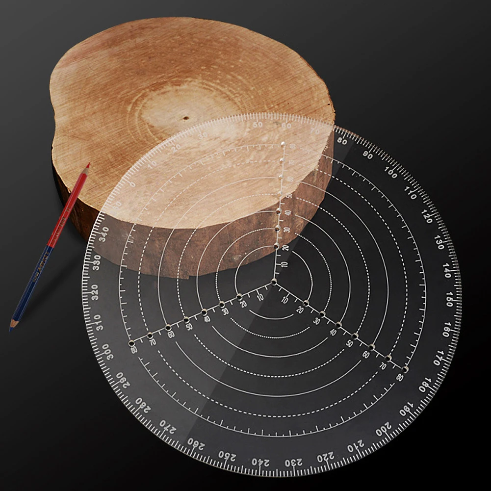 Marking Center Finder Tool Woodworking Compass for Woodturners Bowls Lathe Clear Drawing Circles Ac