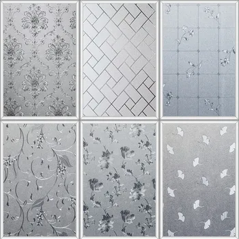 

60x100cm Static Adsorption Embossed Frosted Window Film Paper Toilet Kitchen Sliding Door Opaque Translucent Glass Sticker
