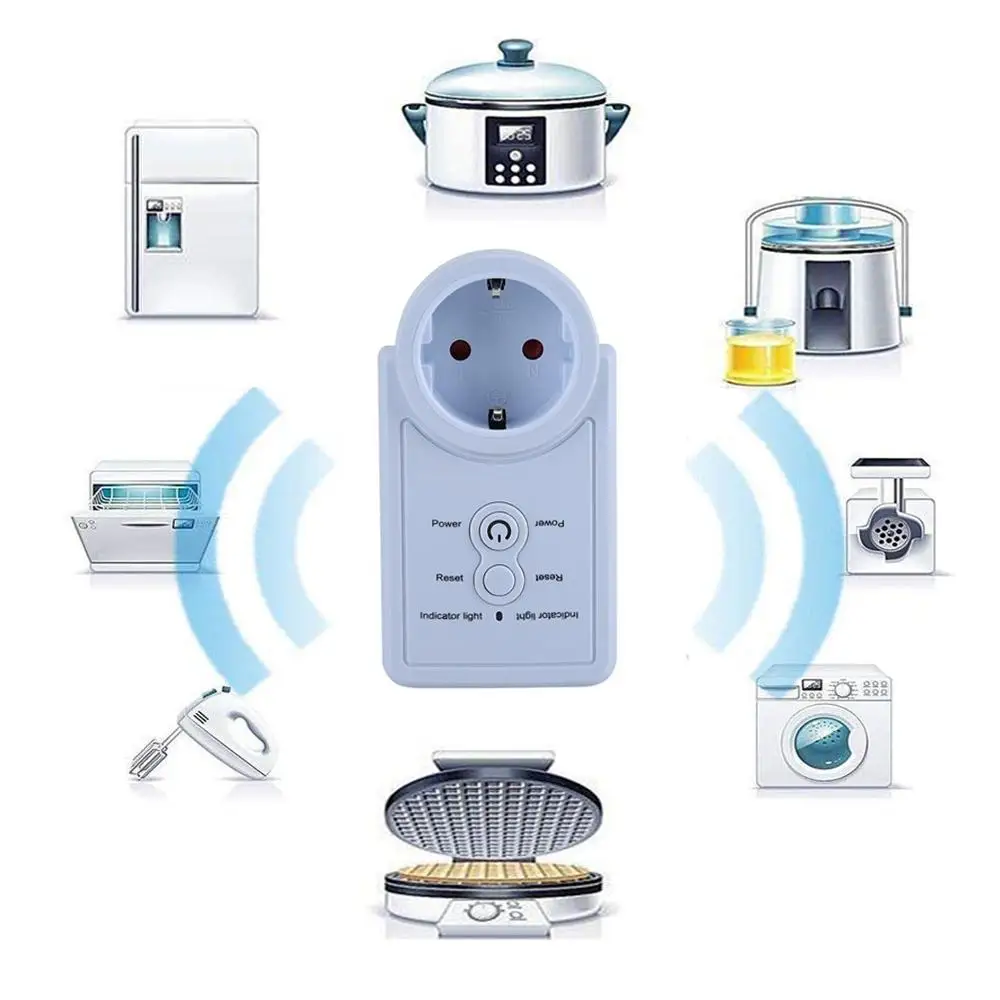 EU Plug GSM Smart Socket English Russian SMS Remote Control Timing Switch Temperature Controller with Sensor Power Outlet Plug smart switch smart wifi switch wifi switch smart plug socket smart socket wireless switch