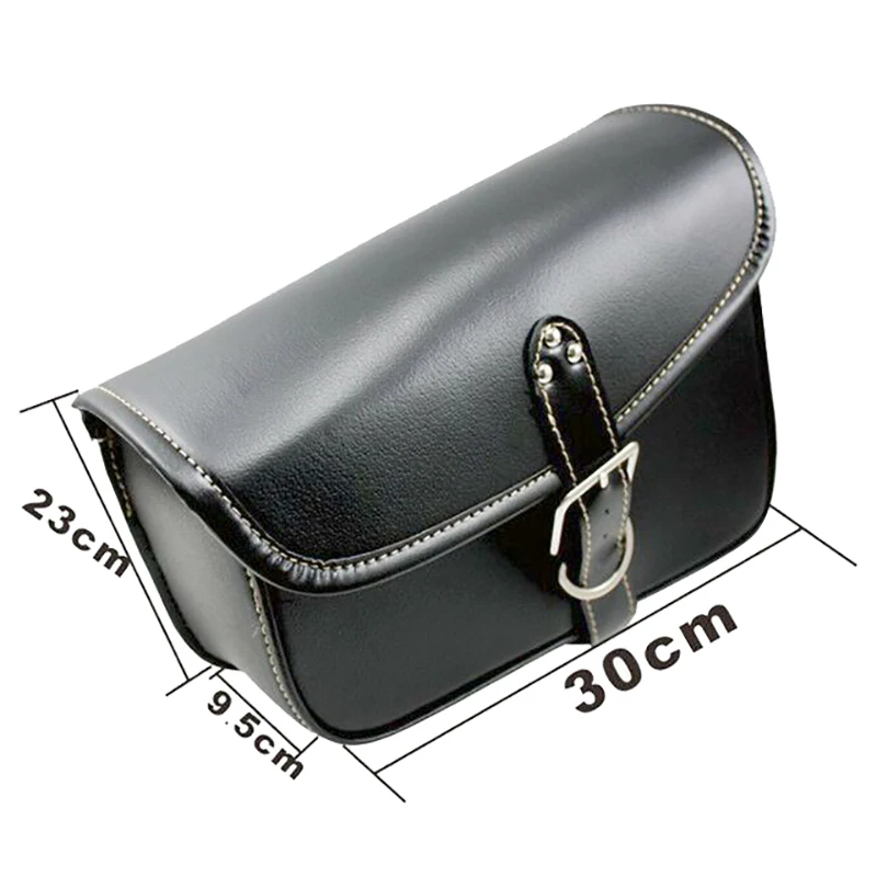 Открытый черный левый и правый мотоцикл сумка для хранения Harley Sportster XL883 XL1200 PU кожаный седельный мешок мотокофр сумки