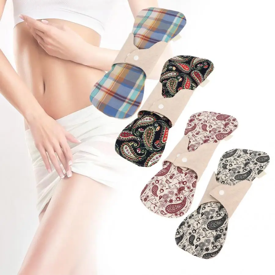 Женская гигиеническая Женская приятная для кожи моющаяся тканевая менструальная прокладка многоразовая гигиеническая салфетка прокладка для трусиков многоразовая