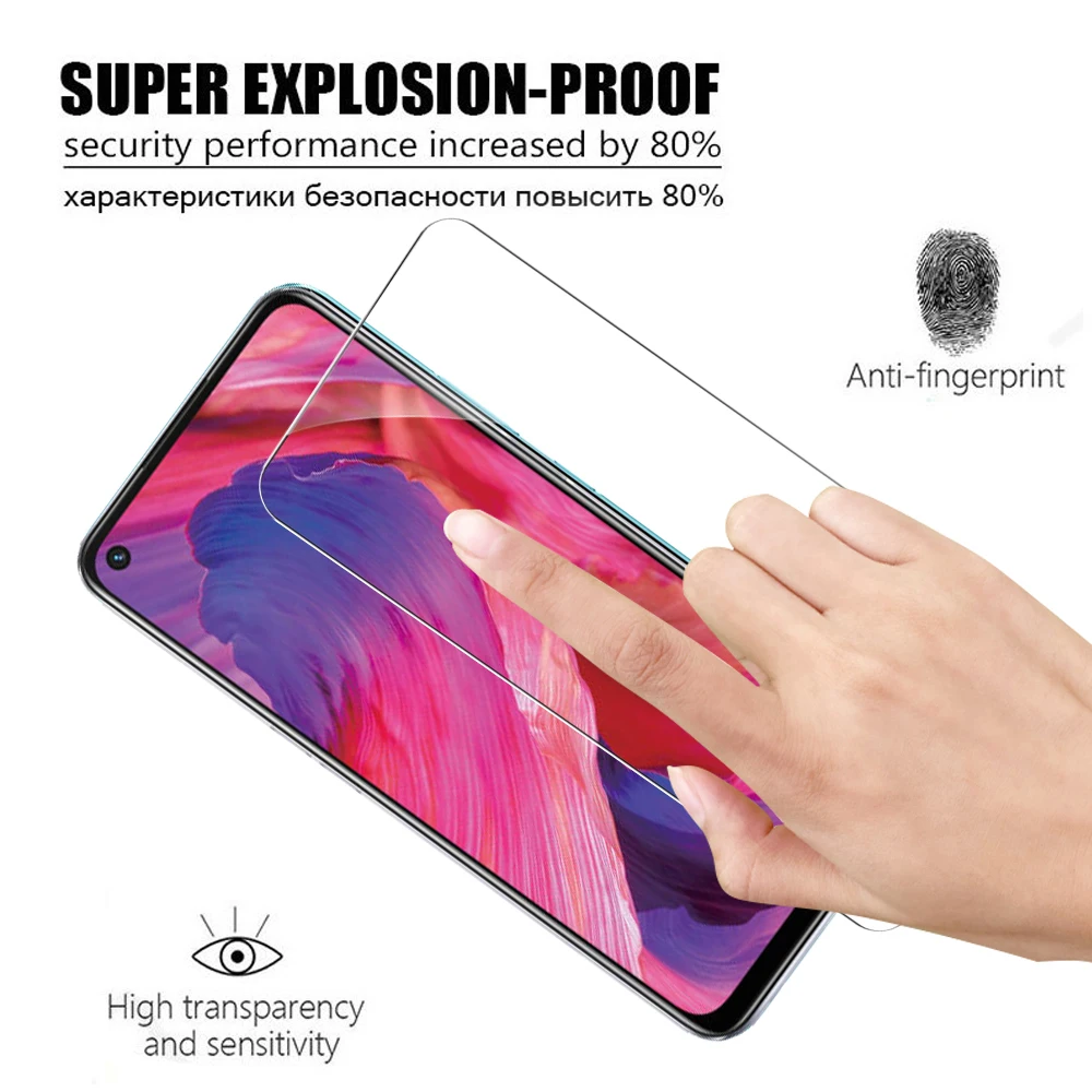 6in1 Screen Camera Lens Protector For Oppo A74 A94 A54 4G 5G Tempered Glass For oppo a 74 72 54 52 94 92 Safety Protective Glass phone screen cover