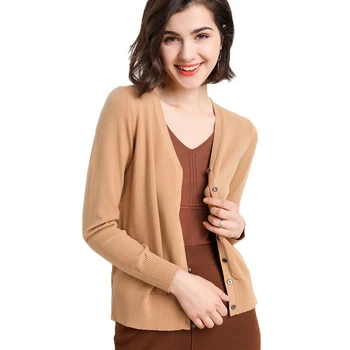 

Solid Color Women Knitted Cardigan Coat Autumn Winter Lady Casual V-Neck Long Sleeve Crochet Knit Women Sweater Coat Female Tops