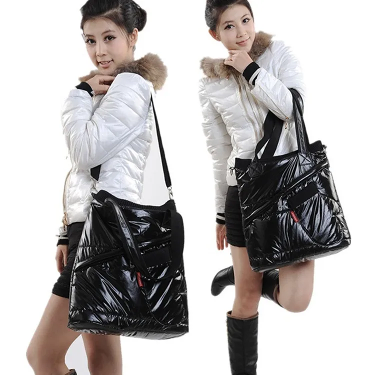 

Taschen Women Cross Body Bag Woman New Nylon Zipper Bread Large Capacity of Pure Color Leisure Polyester Single Shoulder Bag