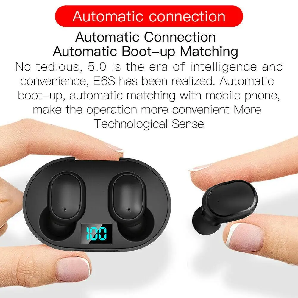 Noise Reduction Bluetooth 5 0 Headsets TWS Earphones Mini In Ear Earbuds for iPhone Samsung Galaxy Note 10 9 8 5 LG G7 G6 G5