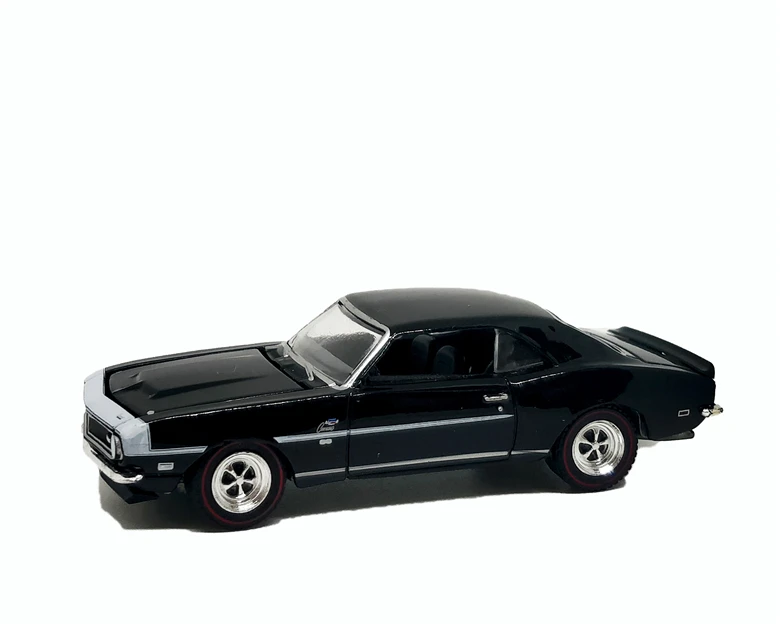 1: 64 зеленый Свет Chevrolet COPO Camaro 1968 смокинг черный без коробки