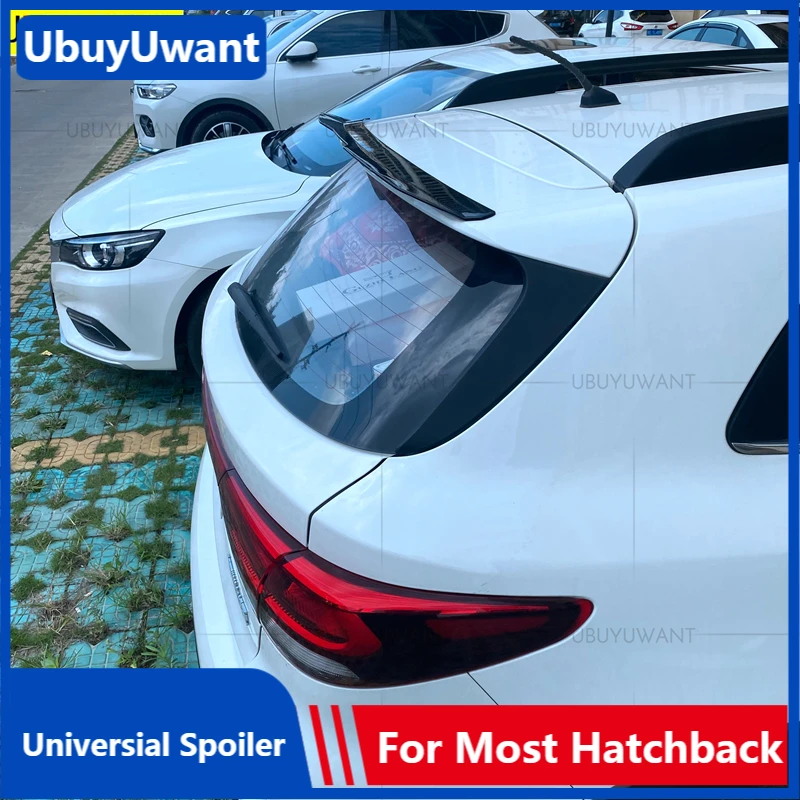 UBUYWANT Universal Spoiler for KIA KX CROSS 2017 2020 Hatchback Rear Roof Lip Spoiler ABS