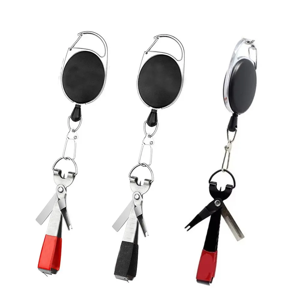 

Sharp Snip Hole Stainless Steel Fly Fishing Clippers Line Cutter Fast Hook Nail Knotter Quick Knot Tying Tool