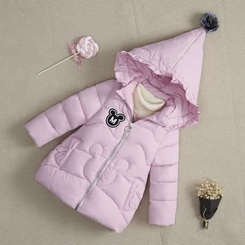

Baby Girls Winter Long Cotton Coat 2020 New Children Thick Warm Cotton Clothing Child Winter Coat Hooded Jacket Girls Coat