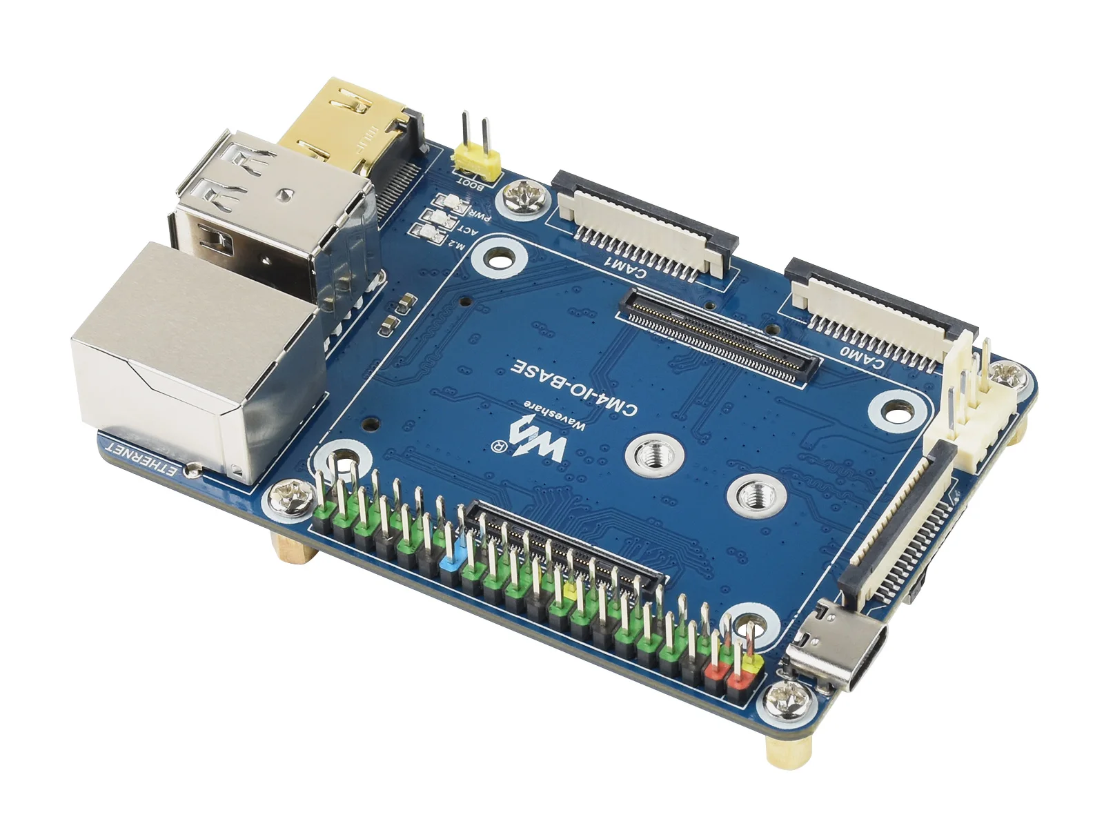 Placa de Expansão Dupla da Câmera do Csi do Mipi Mini Básica Interface 40pin Gpio Saída Hdmi 4k Relação Cm4-io-base-b Cm4 - Imagem 2