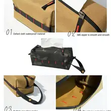 

Tissue Storage Box Holder Waterproof Napkin Paper Storage Holder Toilet Hiking Paper Outdoor Holder Cloth Bag Camping Box O I7e3