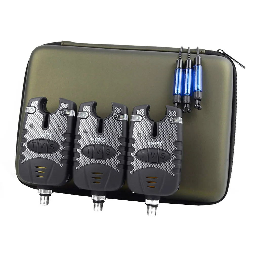 

3xElectronic Fishing Alarm + LED Chain Fishing Swinger Bite Indicator Swinger Fishing Bite Alarm
