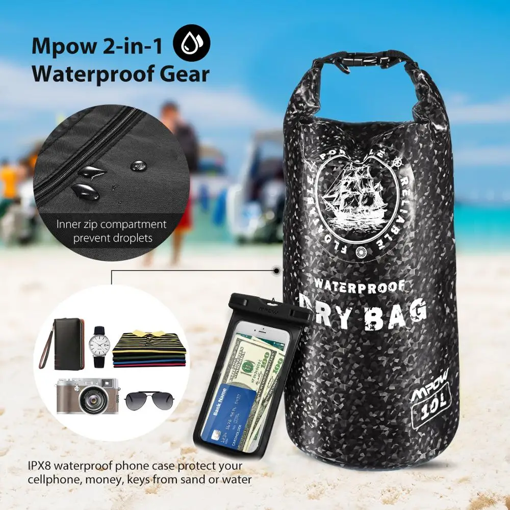 Mpow IPX8 водонепроницаемый чехол для телефона, защищающий телефон под водой, универсальный чехол для телефона для Iphone XS X 7 6 Plus samsung S9 huawei P9