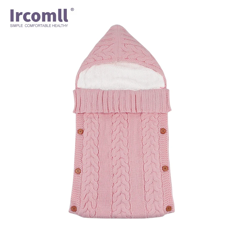 Ircomll детский спальный мешок для новорожденных зимний мешок для коляски толстый теплый конверт для инвалидной коляски спальный мешок