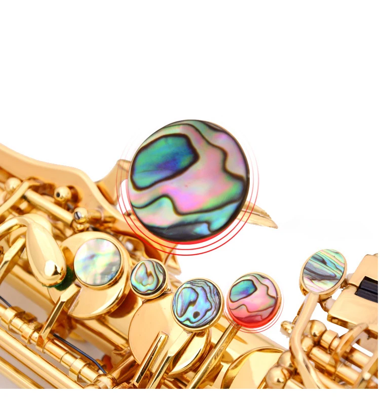 Золотой лак латунь альт Инструмент аксессуары Китай Sax Профессиональный Eb Саксофон альт