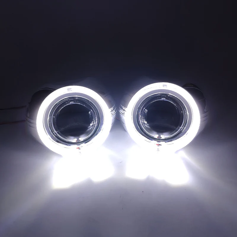 3,0 дюймов светодиодный фонарь для бега ангельские глазки HID линзы проектора bi xenon кожух для Фар H4 Q5 D2S Автомобильная Модифицированная фара