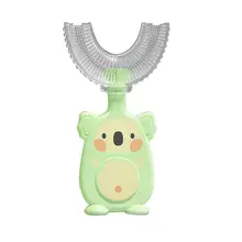 Brosse à dents manuelle en U pour enfants, élégante et créative, antidérapante, fournitures pour bébés, brosse à dents pour tout petits 