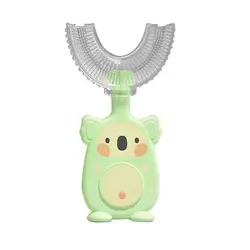 Brosse à dents manuelle en U pour enfants, élégante et créative, antidérapante, fournitures pour bébés, brosse à dents pour tout petits 