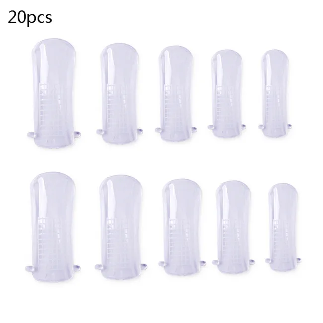 20pcs Building Mold Ur Sugar 30 г поли расширение акриловый гель для ногтей розовый белый металл с прозрачными кристаллами УФ светодиодный строительный гель Советы повышение скольжения решение гель - Цвет: 20pcs Building Mold