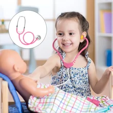 4 шт., игрушки "быть врачом", научно популяризированный стетоскоп, игрушка, игровой домик, игрушки для детей, сделай сам, имитация стетоскопов