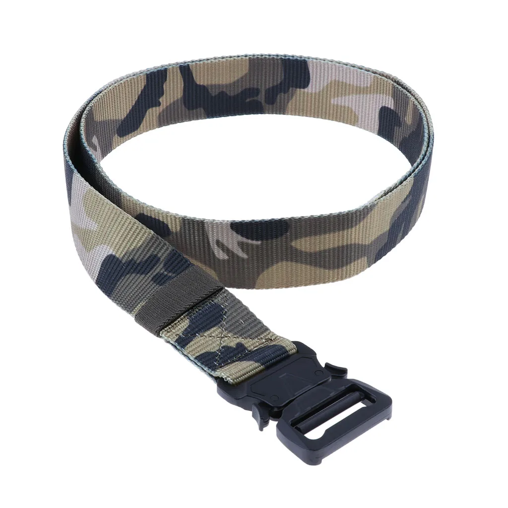 Urban Camouflage Открытый релаксационный мужской нейлоновый веб-ремень сверхмощный быстроразъемный сплав Пряжка сверхмощная Пряжка из сплава - Цвет: Urban Camouflage