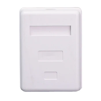

RJ45 Information Module Extension Cable Desktop Box Junction Ethernet White Network Connector Unshielded Single Port