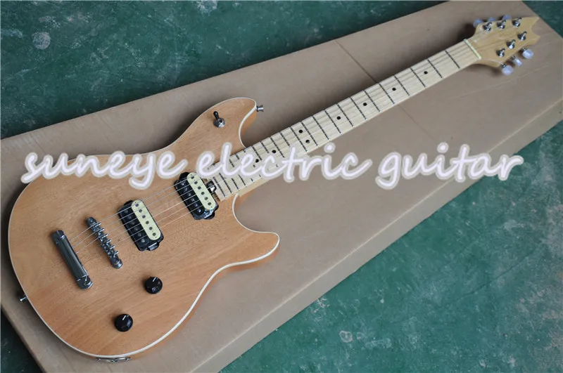

Suneye China OEM Electric Guitar Natural Wood Glossy Finish Guitarra Electrica Maple Fretboard Custom DIY Guitar Kit Available
