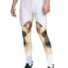 Ванкувер город здание собака британский Бульдог Брюки Мужчины День Независимости влагоотводящие скрытый карман контроль животика полная длина