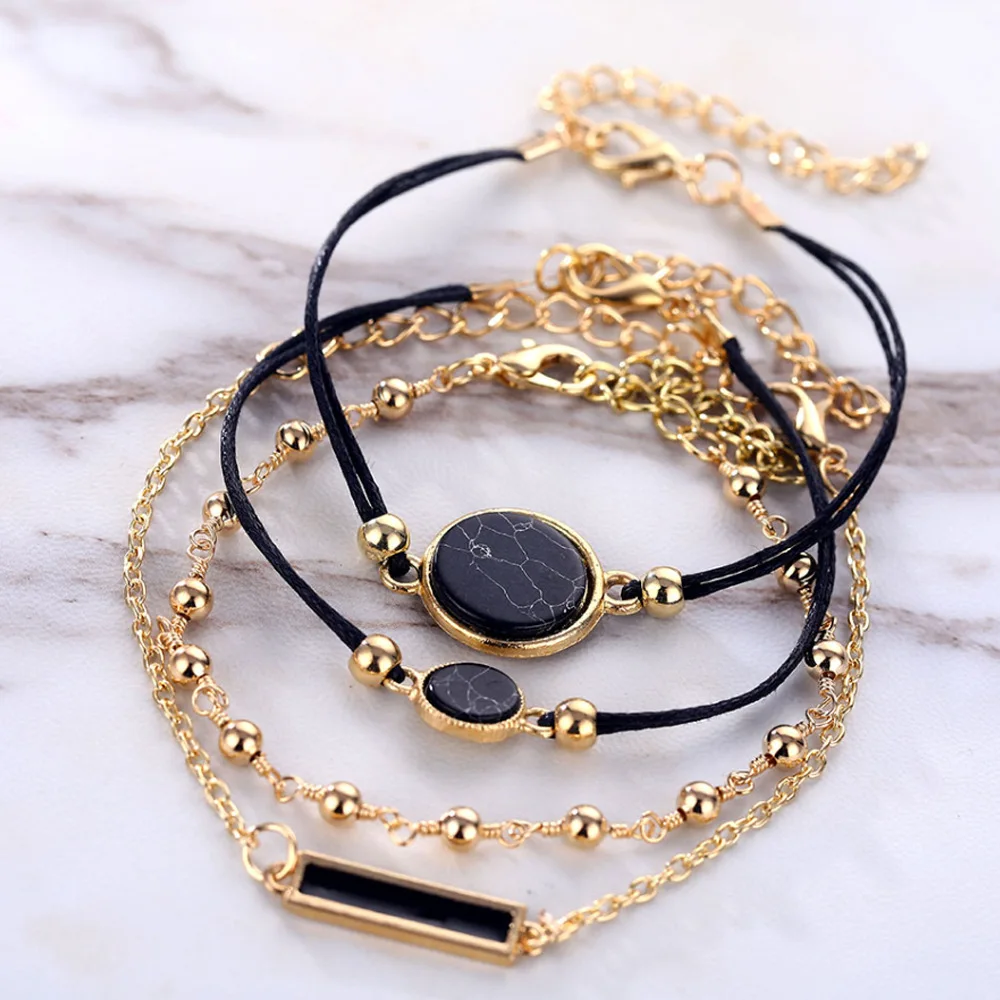 Новинка, стильный Креативный Круглый браслет из сплава, Набор браслетов для влюбленных, ювелирные изделия ручной работы,, HWASY1804