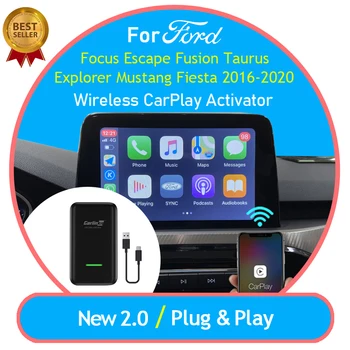 

carplay wireless new 2.0 carplay2air adapter for Ford Focus Mustang Taurus Explorer Fiesta 2016-2020 wireless carplay activator