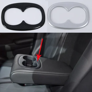 

For Mitsubishi Eclipse Cross 2018 2019 2020 Car Styling ABS Plastic Interior Rear Seat Water Cup Frame Cover Trim Accessories