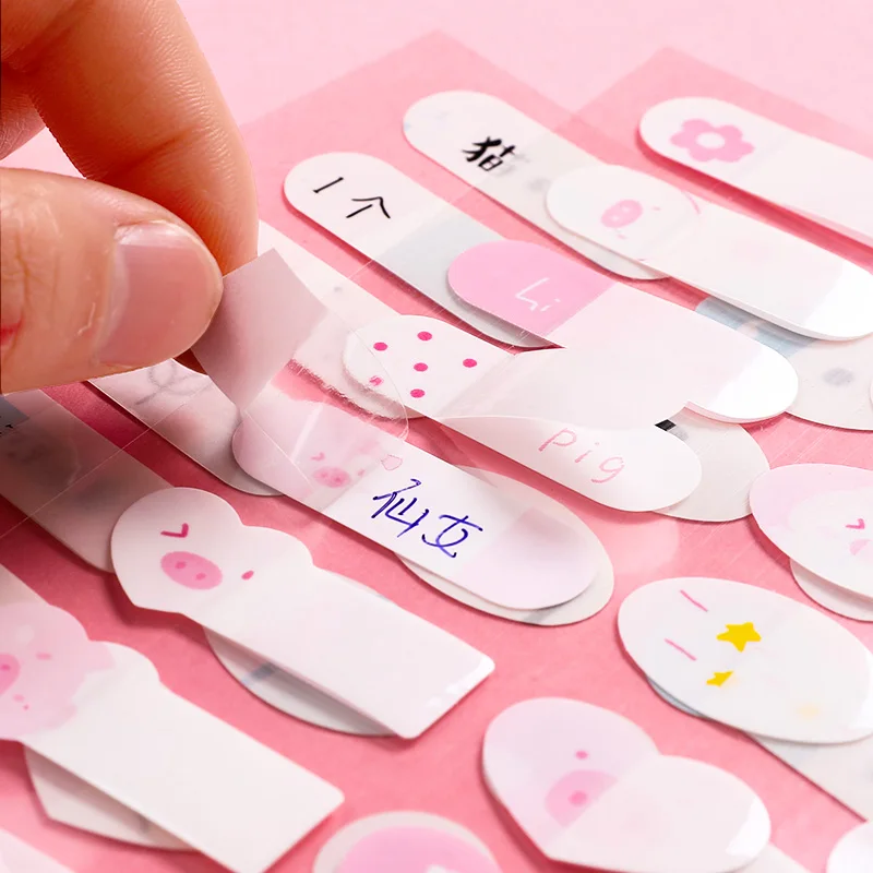 

Name Stickers Baby Lunch Box Water bottle Labels Write-on Self-Laminating Waterproof Car Pattern Sticker Daycare School Travel