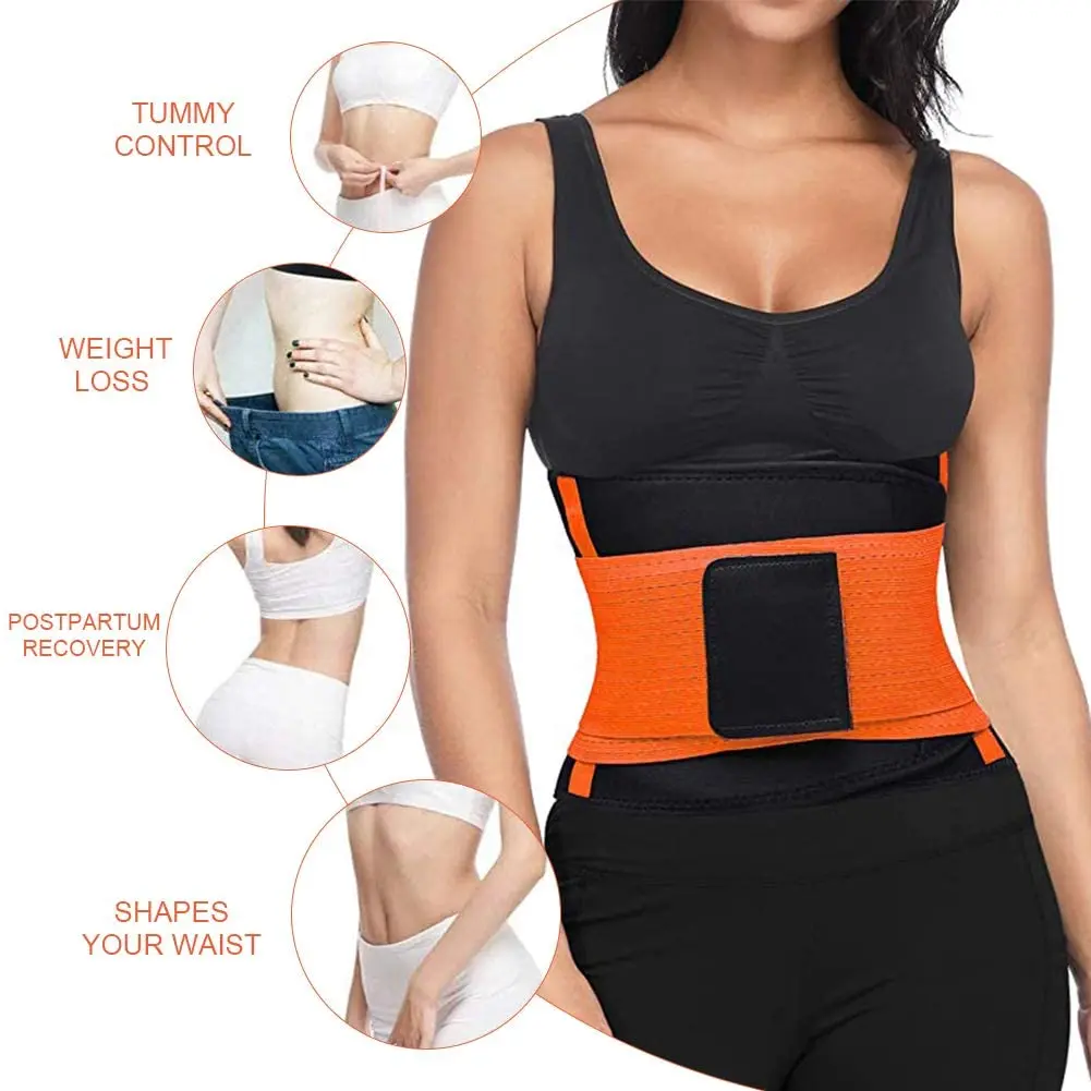 

Neoprene Slimming Women Waist Trainer Belt Tummy Control Waist Cincher Trimmer Sauna Sweat Workout Girdle Slim Belly Band