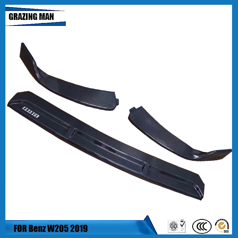 Front Bumper for 100% Carbon Fiber Lip Benz C Class W205 2019 Sport Cover | Автомобили и мотоциклы