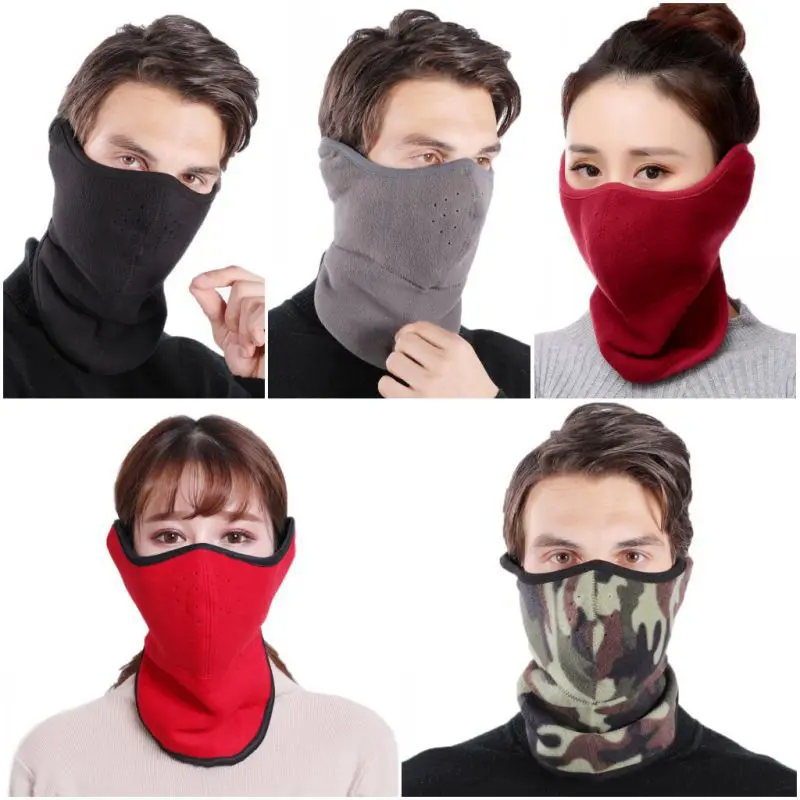 Унисекс зимняя ветрозащитная флисовая защита для лица, шеи, носа, теплая маска для езды на велосипеде, маска для лица, новинка