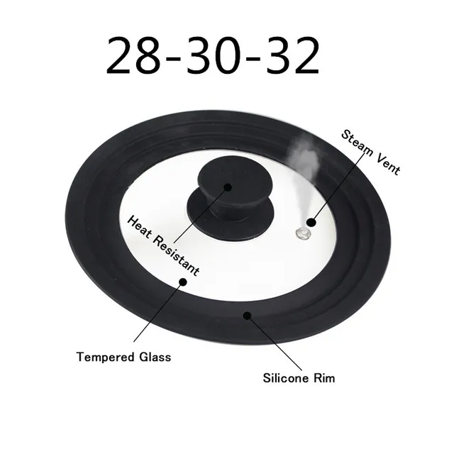 28-30-32cm black Lid