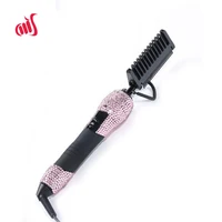 Electric Hot Comb Diamond Straightening Comb Pro Ceramic High Temperature Peine Alisador De Cabello for African American Hair 1