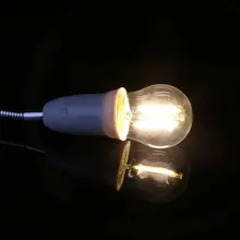 E27 G45 2W светодиодный яркий Мощный лампочка накаливания прозрачный стеклянный светильник AC220-240V