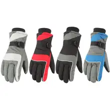 Водонепроницаемые зимние теплые перчатки мужские лыжные перчатки Сноуборд Мотоциклетные Перчатки утолщенная морозостойкая Снежная перчатка-ветровка