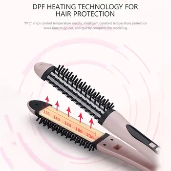 

Hair Straightener Dual-Use Straight Hair Comb Two-In-One Hair Multi-Function Straightening Plywood Hair Curling Rod