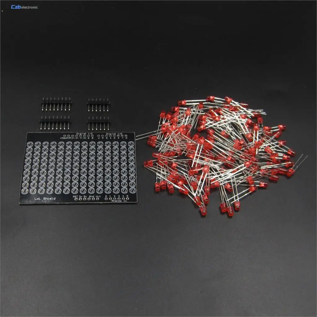

LOL Shield Matrix Lots of LEDs Charlieplexed Display DIY Red light for Arduino