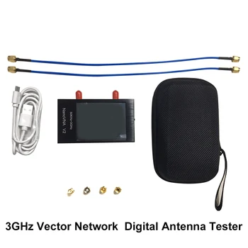 

3GHz Vector Network Short-wave Measurement Portable Digital Analyzer Antenna Tester HF VHF UHF USB Rechargeable For NanoVNA V2