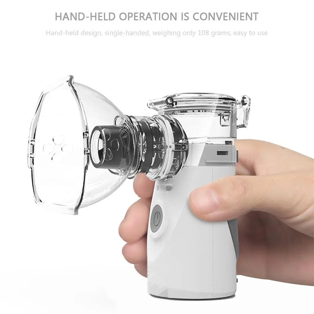 Mini Handheld Facial Steamer Nebuliser Steaming Skin Care Atomizer Respirator Humidifier Adult Kid Inhaler Nebulizer