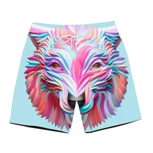 Мужские повседневные шорты с изображением Льва, пляжные шорты-карго с 3d принтом, крутые винтажные мужские шорты, новые летние модные мужские шорты