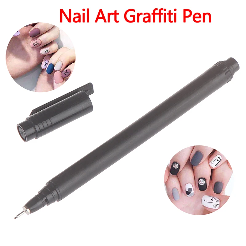 1Pc Nail Art Graffiti Pen Waterproof Painting Drawing Liner Brush DIY Flower Pattern Manicure Tools Hot