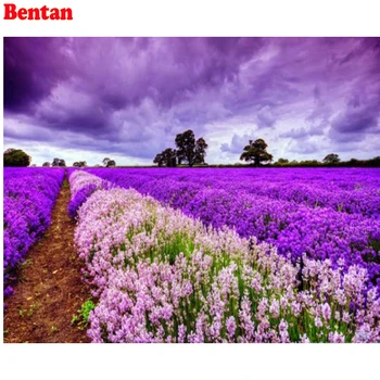 

5D Diamond Embroidery Provence Landscape DIY Diamond Painting Lavender full round Diamond Mosaic Rhinestone Home Decor painting