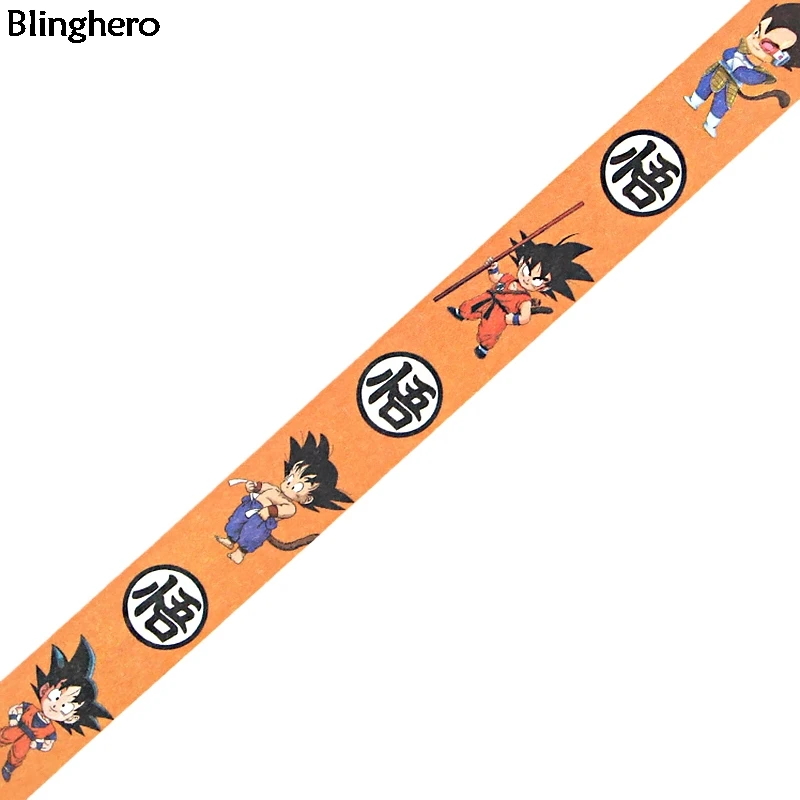 Blinghero Dragon Ball лента 15 мм X 5 м аниме мультфильм васи лента винтажная маскирующая лента клейкие декоративные ленты для детей BH0470