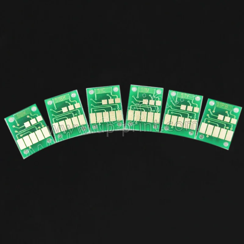 UP PGI-480 PGI480 CLI481 XXL Одноразовый чип одноразового использования чип для Canon TR7540 TR8540 TS6140 TS8140 TS9140 чернильные картриджи для принтера - Цвет: 6pcs chip